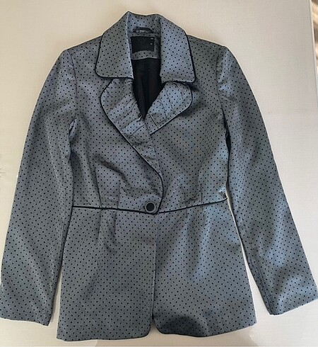 38 Beden gri Renk Setrms Puantiyeli Blazer