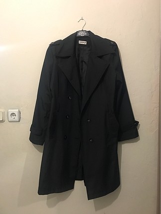Siyah trençkot (xxl )