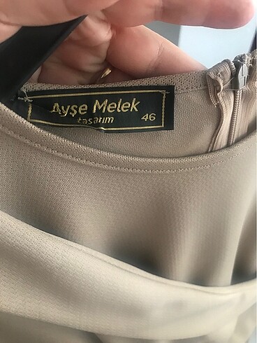 46 Beden camel Renk Tesettür Abiye