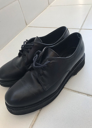 36 Beden siyah Renk Hotiç Deri Oxford Ayakkabı 