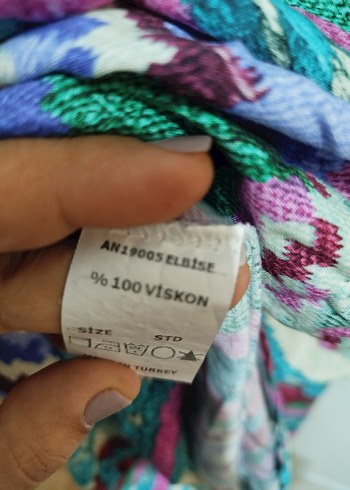 50 Beden çeşitli Renk Renkli Bohem Örgü Kadın Uzun Elbise