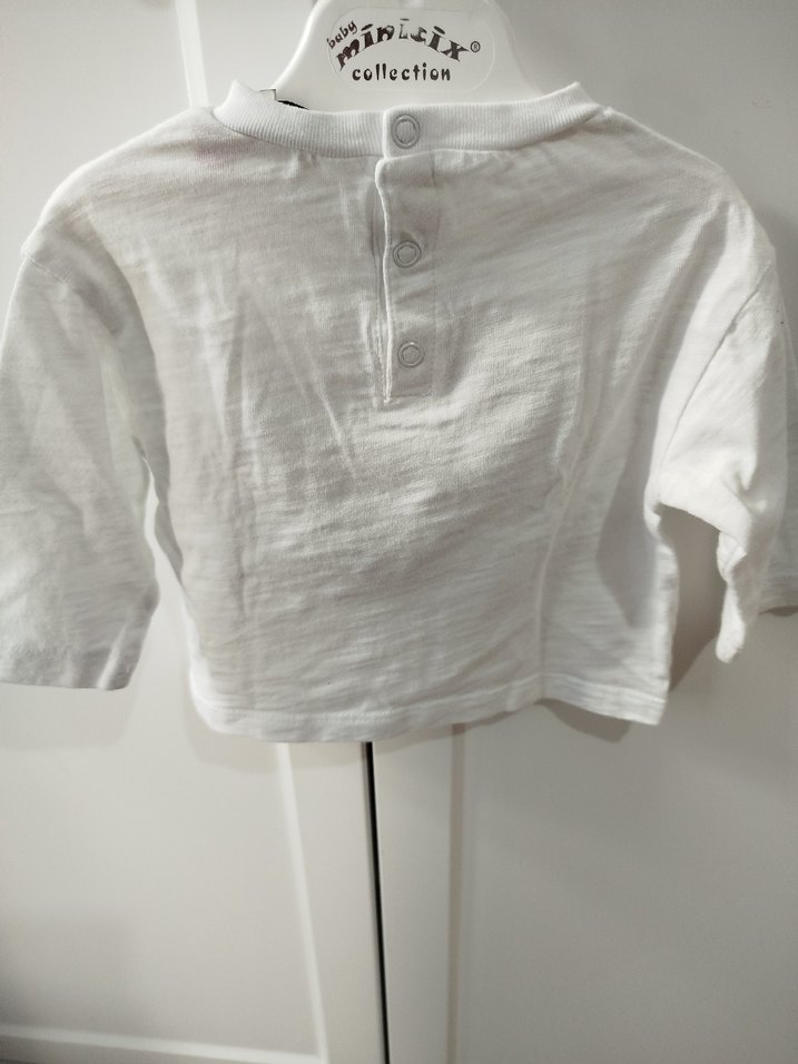 Beyaz  Uzun Kollu  Tişört - Görsel 4