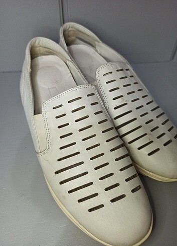 38 Beden beyaz Renk Deri Ayakkabı 