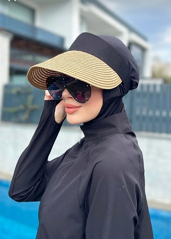 LC Waikiki Remsa marka katlanir vizor hasır şapka gunes koruyucu siperlik