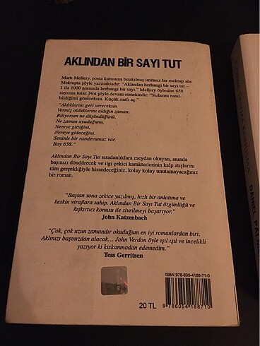 Beden Renk 2 adet psikolojik gerilim kitabı