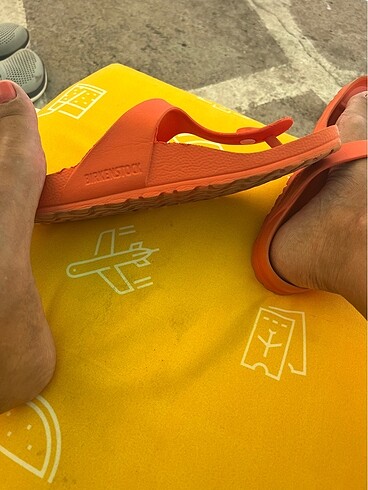 37 Beden turuncu Renk Birkenstock plaj terliği