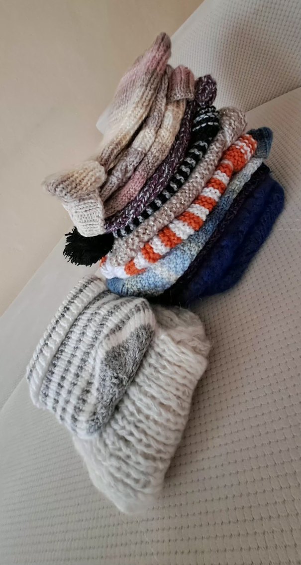 El Yapımı Renkli Örgü berelerve Atkı - Görsel 2