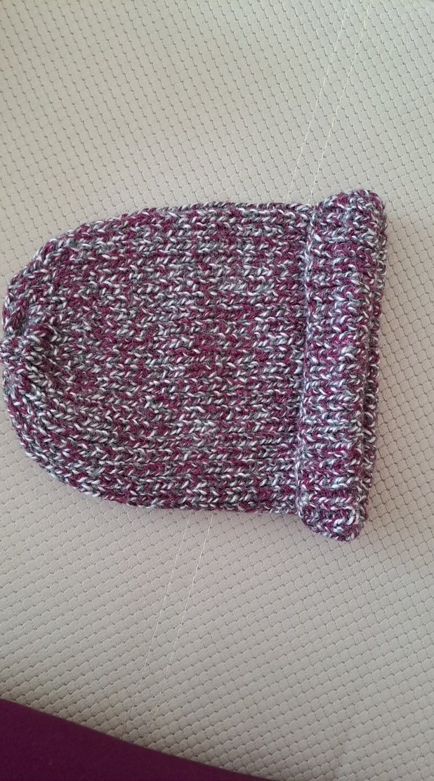 Kadın Mor Gri Örgü Bere - Görsel 3