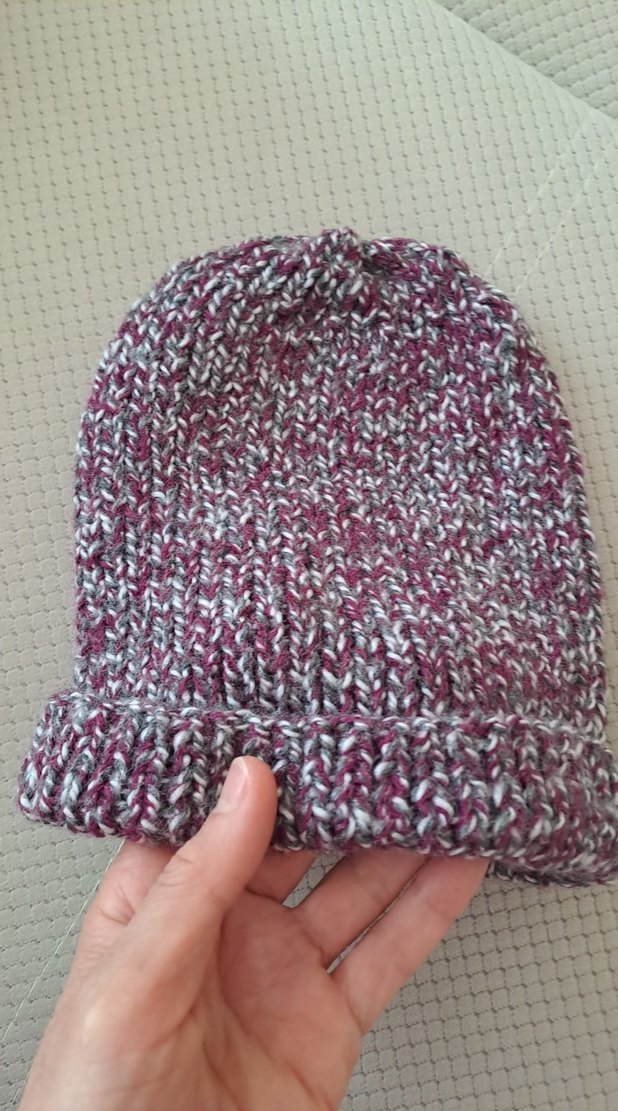 Kadın Mor Gri Örgü Bere - Görsel 2