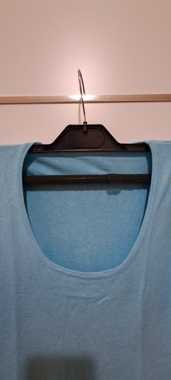 Mavi Rahat Kesim Bluz - Görsel 3