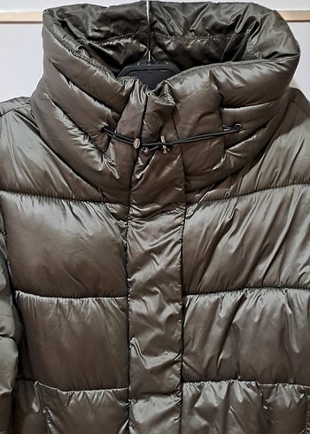 Gri Kürklü Kadın Kışlık mont - Görsel 5