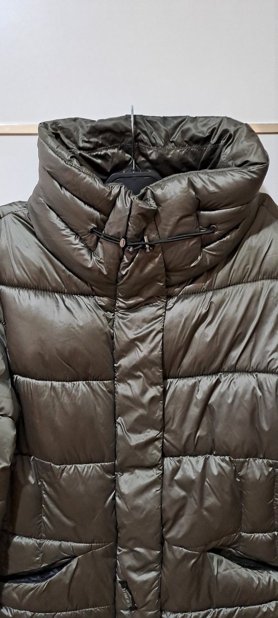 Gri Kürklü Kadın Kışlık mont - Görsel 5