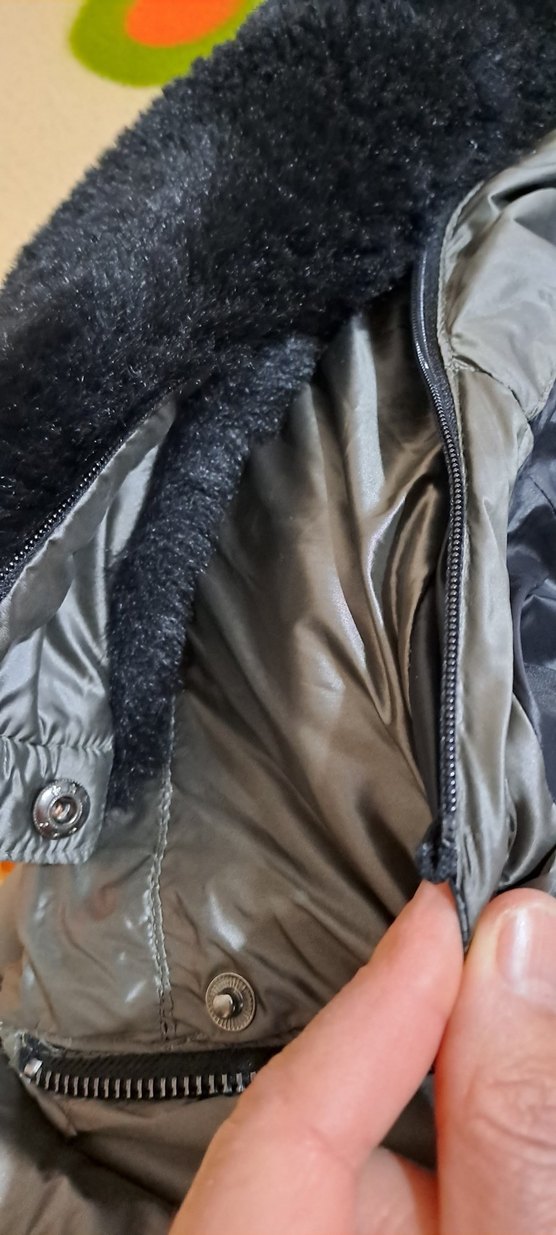 Gri Kürklü Kadın Kışlık mont - Görsel 3