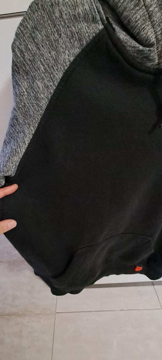 Erkek Gri Kapüşonlu Rahat Sweatshirt - Görsel 4