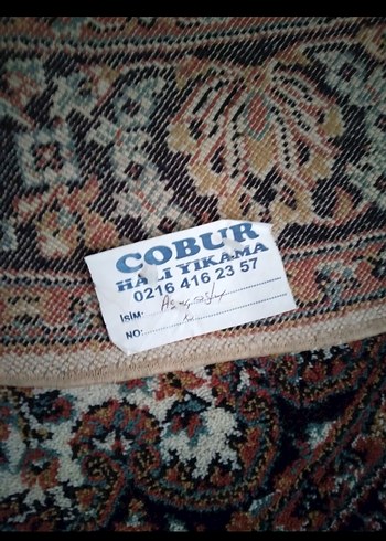 Kahverengi Desenli Oval Halı - Görsel 4