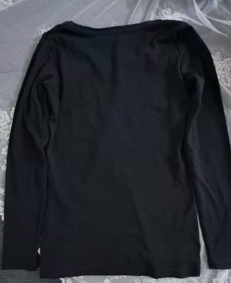 Siyah Uzun Kollu Kadın Bluz - Görsel 4