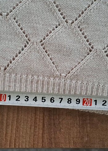 Nakışlı Kısa Örgü crop süveter - Görsel 5