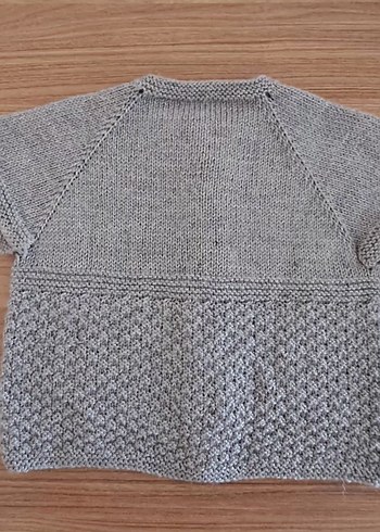 Gri Erkek Çocuk Örgü Yelek - Görsel 4