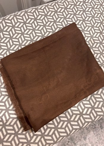 Kahverengi İpek Görünümlü Kadın Şal - Görsel 2