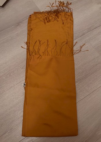 Kahverengi Püsküllü Kadın Bohem Şal - Görsel 4