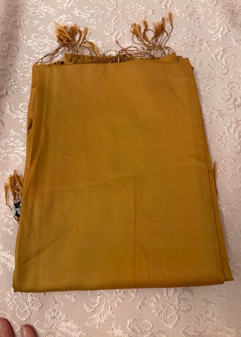 Kahverengi Püsküllü Kadın Bohem Şal - Görsel 3