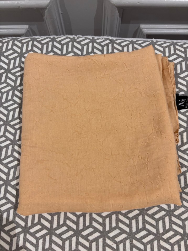 Bej Keten Kadın Şal - Görsel 2