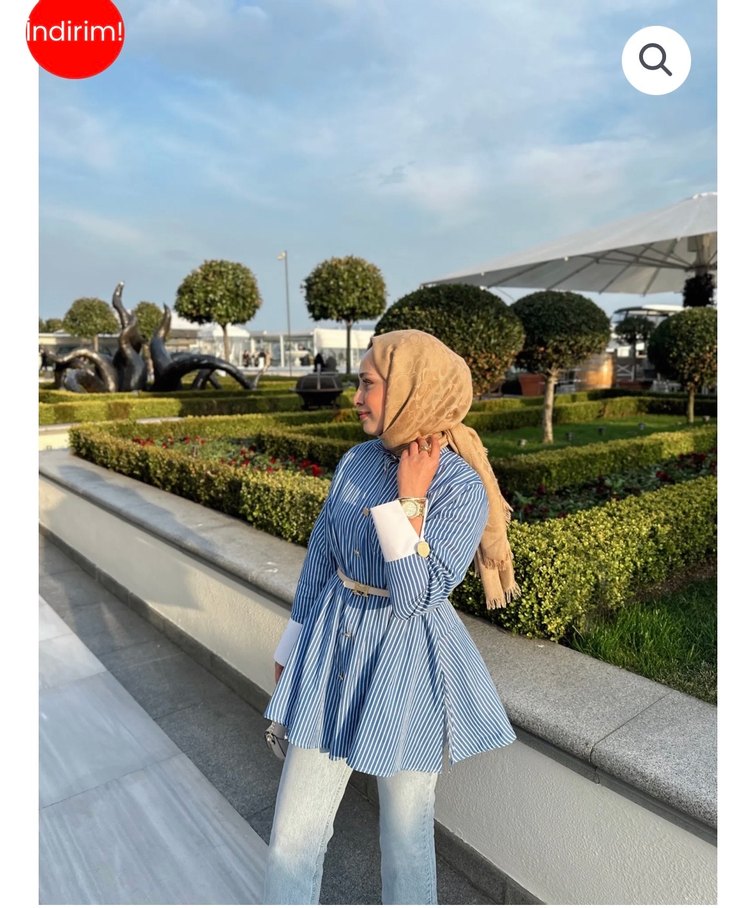 Çizgili tunik - Görsel 2