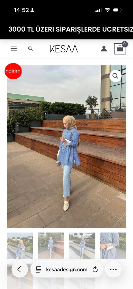 Çizgili tunik - Görsel 3