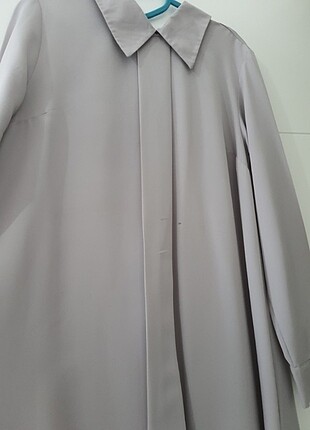 Gri krep tunik