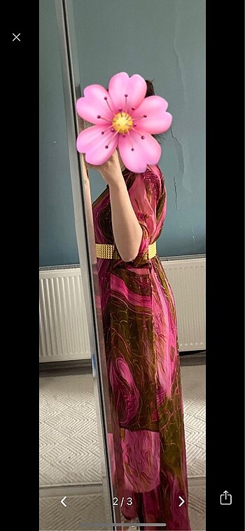 m Beden pembe Renk YÖRESEL ELBİSE