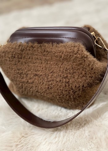 Kahverenfi peluş Çanta - Görsel 3