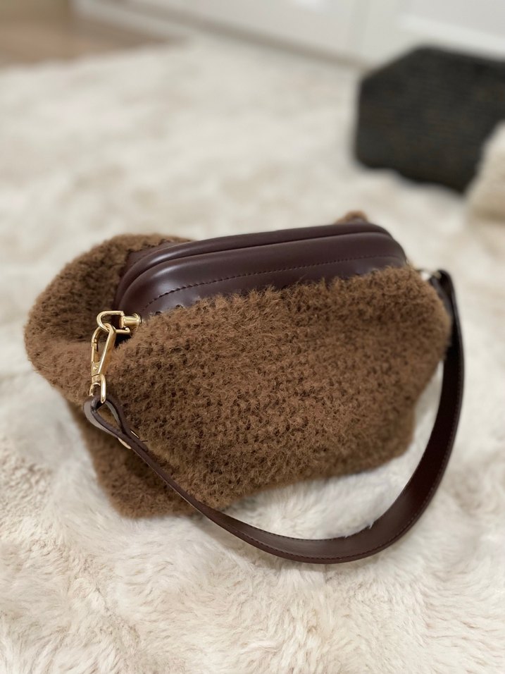Kahverenfi peluş Çanta - Görsel 2