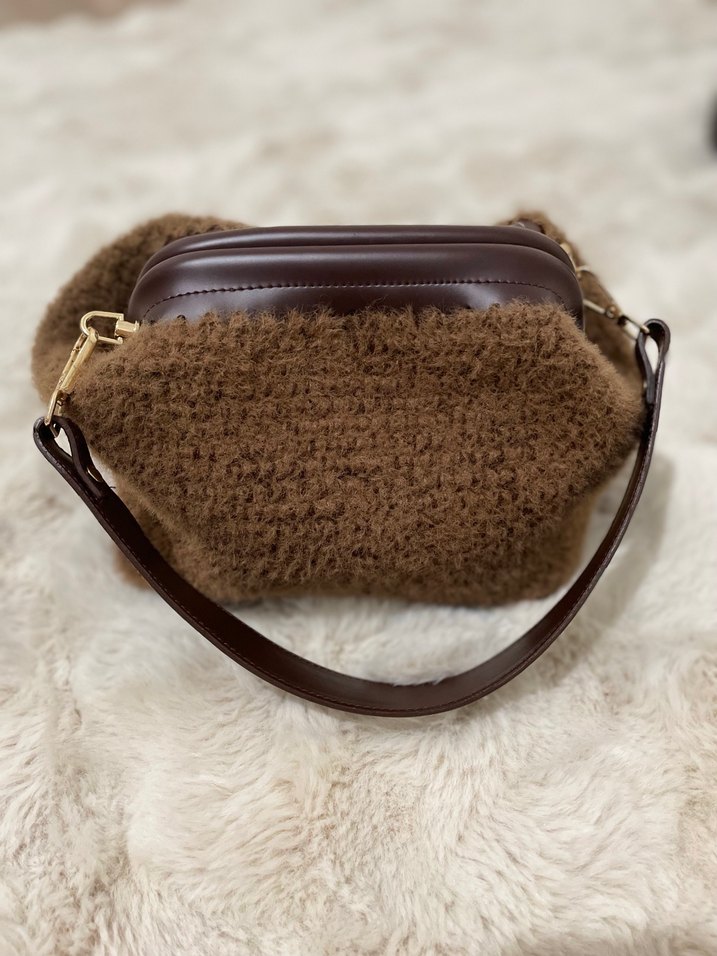 Kahverenfi peluş Çanta - Görsel 4