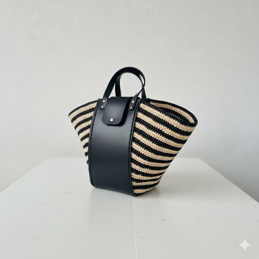 Deri Kemer Detaylı Zebra Desenli Kadın Çanta - Görsel 2