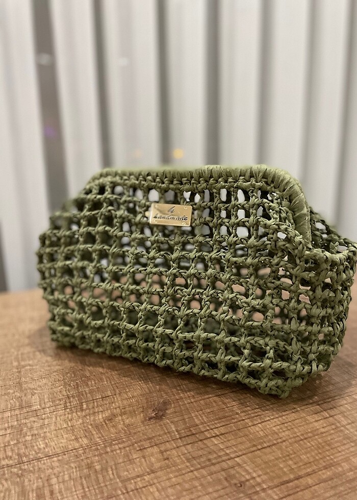 Hasır Burslu çanta - Görsel 2