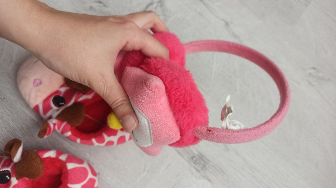 Kızlar için Pembe Leopar Desenli Sıcak Terlik - Görsel 4