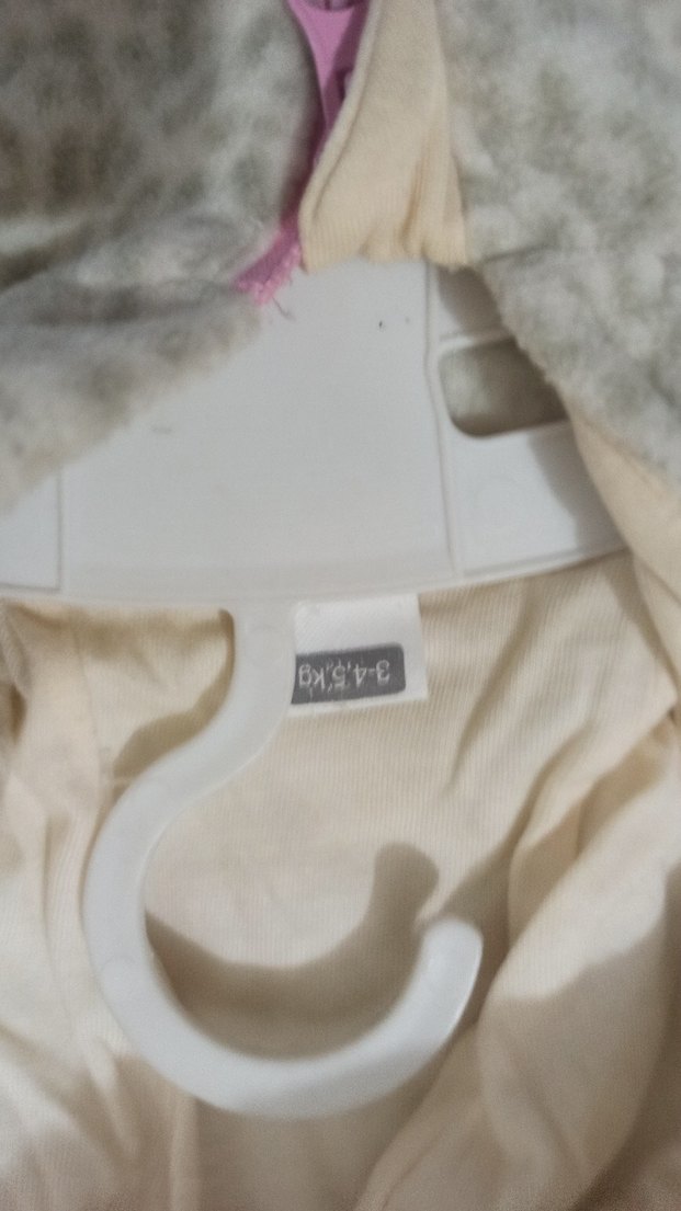 Gri Leopar Desenli Fermuarlı Bebek Tulumu - Görsel 2