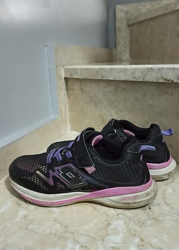 Kız Çocuk Mor Spor Ayakkabı Velcro - Görsel 3