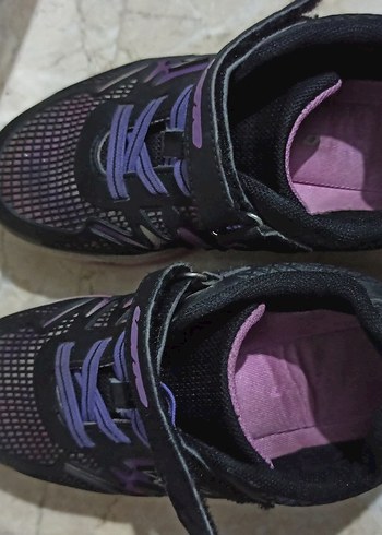 Kız Çocuk Mor Spor Ayakkabı Velcro - Görsel 4