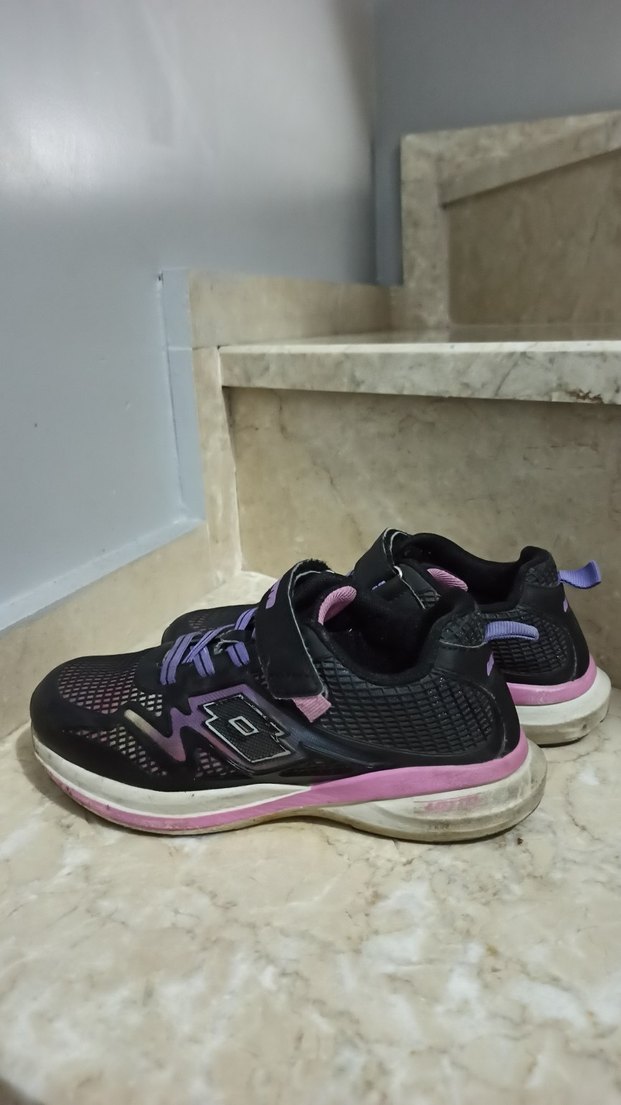 Kız Çocuk Mor Spor Ayakkabı Velcro - Görsel 3