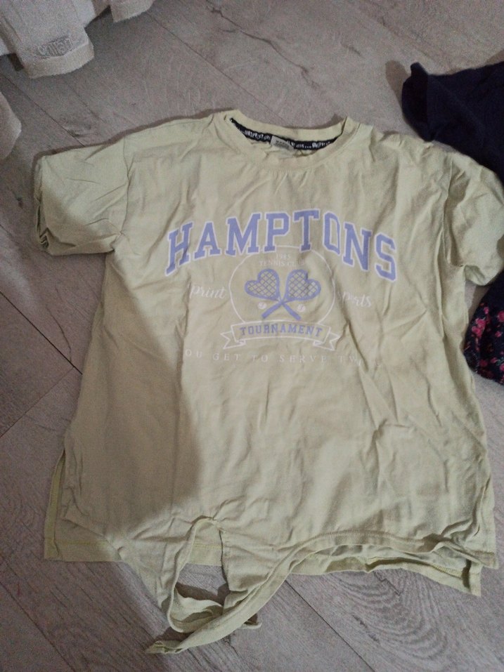 Beyaz Kız Çocuk Pamuklu Kısa Kollu Tişört - Görsel 2