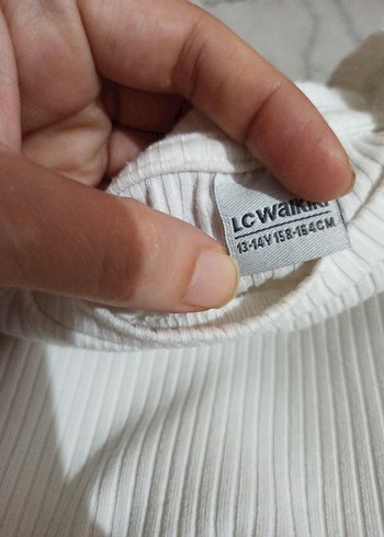 kırık beyaZi Kısa Kollu crop Tişört - Görsel 2