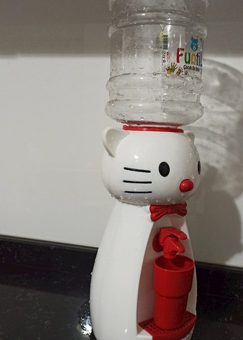 Beyaz Kedi Tasarımlı Çocuk Su Sebili - Görsel 3