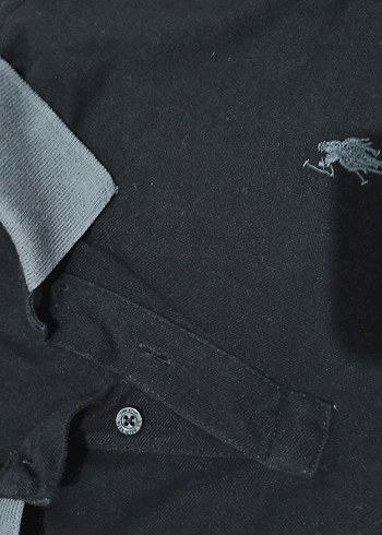 Erkek Siyah Polo Tişört Regular Fit - Görsel 2