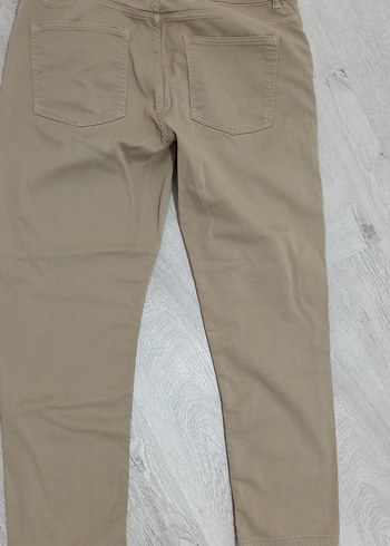 Bej Regular kip marka Keten Erkek Pantolon - Görsel 3