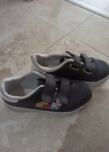 kız Çocuk Siyah Mickey Baskılı Spor Ayakkabı