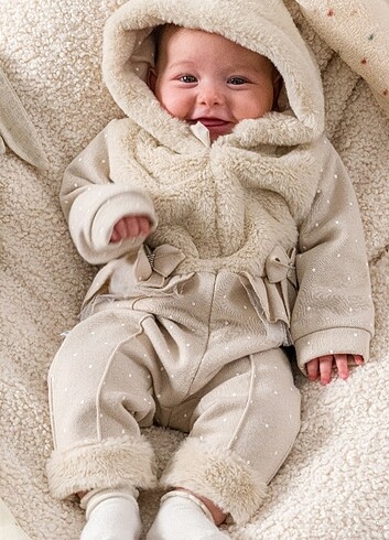 CARAMELL Kışlık Kız Kozmonot hem polar hem peluş Tulum - Görsel 2