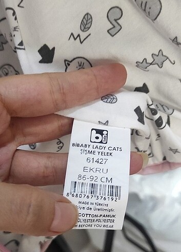 BİBABY Ekru Bebek şişme lady cats yelek 86-92 - Görsel 3