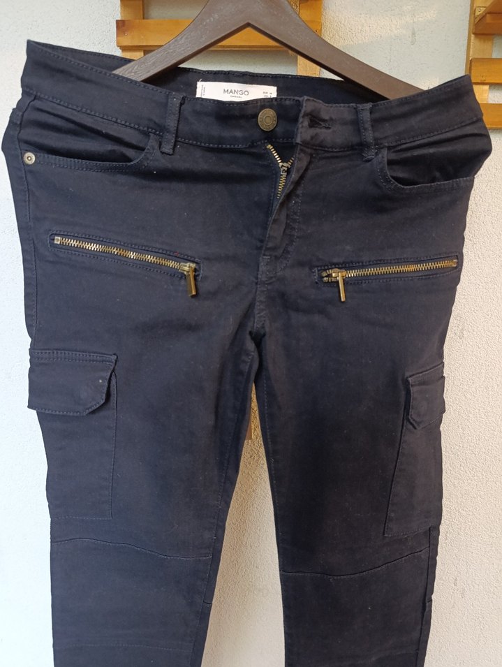 Fermuar detaylı spor kargo pantolon — görsel 2/7