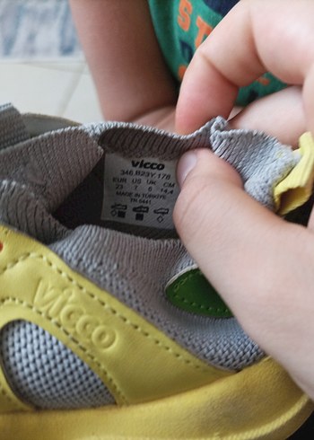 Vicco Sarı Bağcıklı Velcro Detaylı Erkek Çocuk Ayakkabı - Görsel 5